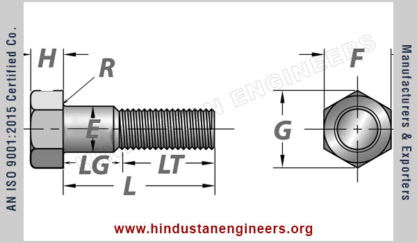 ASTM A307 Grade Heavy Hex Bolt